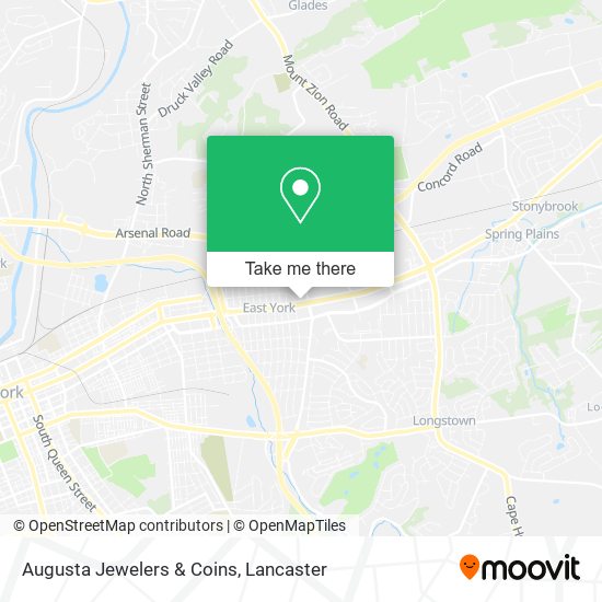 Augusta Jewelers & Coins map