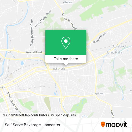 Self Serve Beverage map