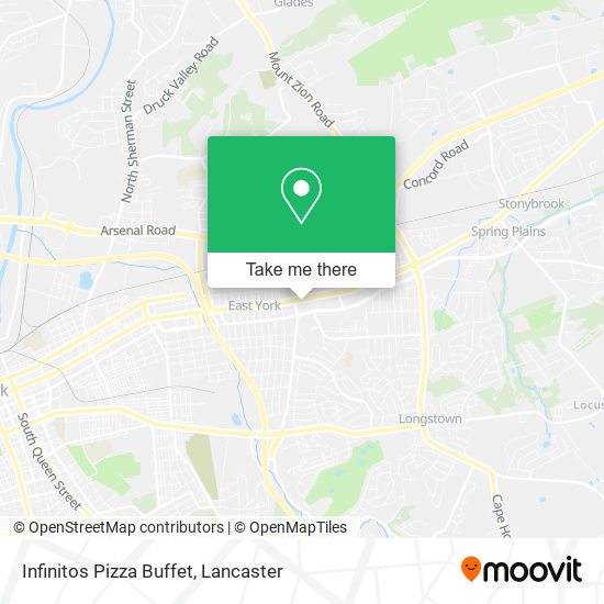 Mapa de Infinitos Pizza Buffet