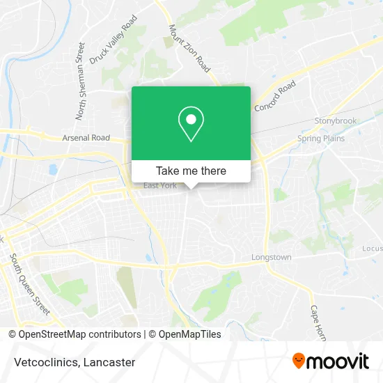 Vetcoclinics map