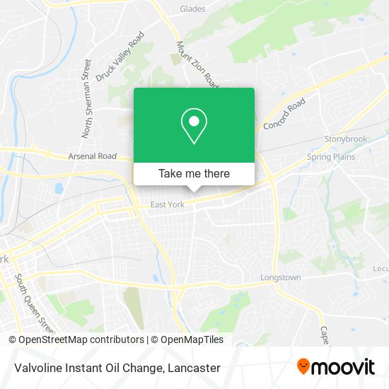Valvoline Instant Oil Change map
