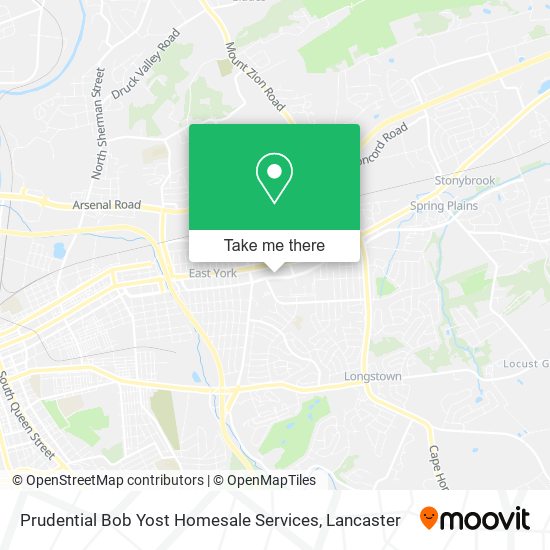 Mapa de Prudential Bob Yost Homesale Services
