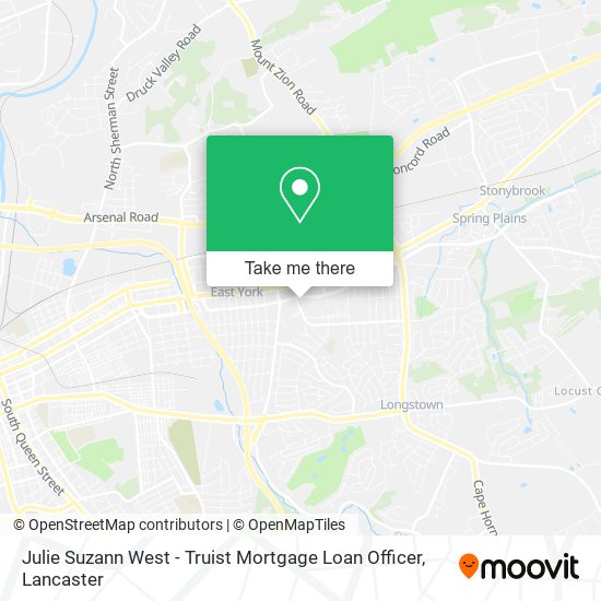 Julie Suzann West - Truist Mortgage Loan Officer map