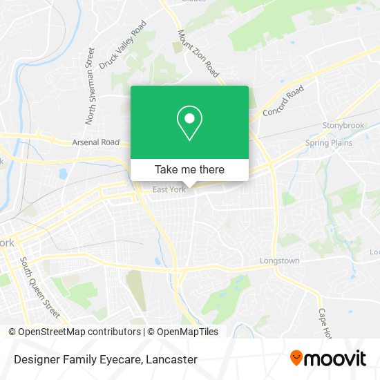 Designer Family Eyecare map