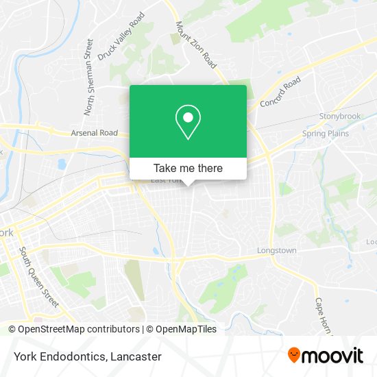 York Endodontics map