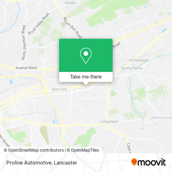 Proline Automotive map