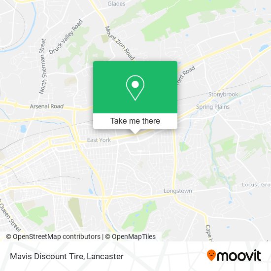 Mapa de Mavis Discount Tire
