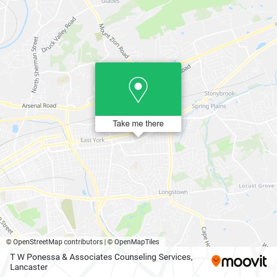 T W Ponessa & Associates Counseling Services map