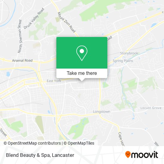 Blend Beauty & Spa map