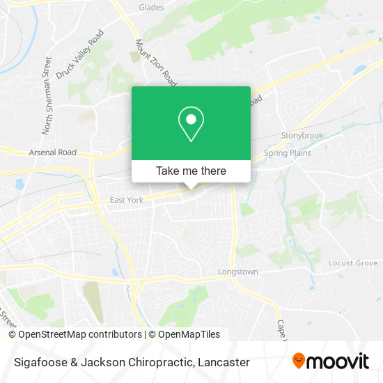 Sigafoose & Jackson Chiropractic map