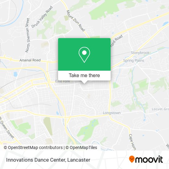 Innovations Dance Center map