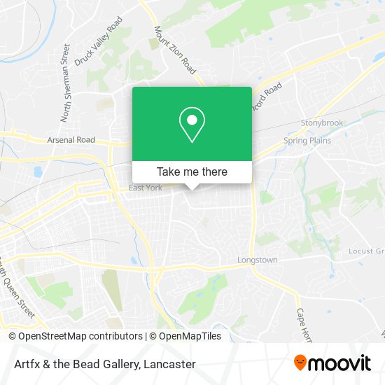 Artfx & the Bead Gallery map