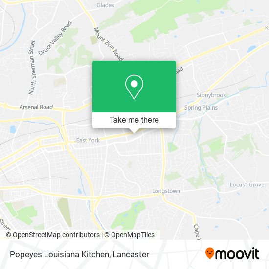 Mapa de Popeyes Louisiana Kitchen