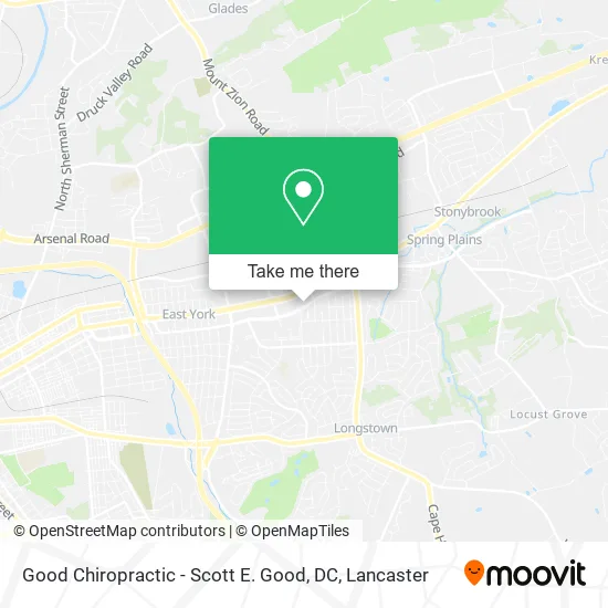 Good Chiropractic - Scott E. Good, DC map