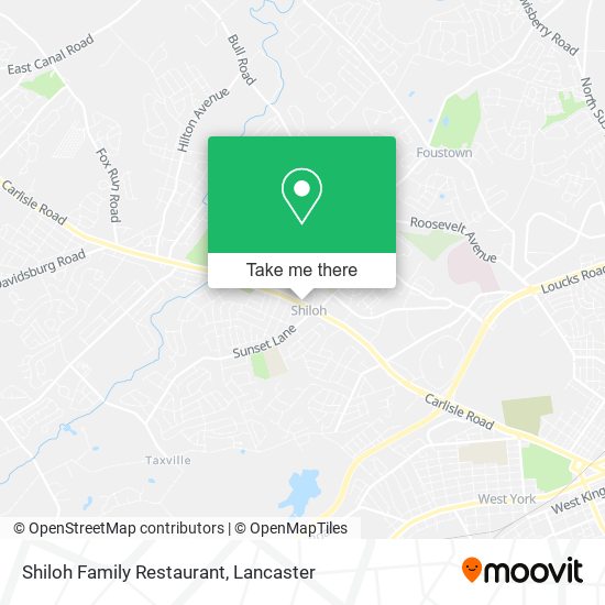 Shiloh Family Restaurant map