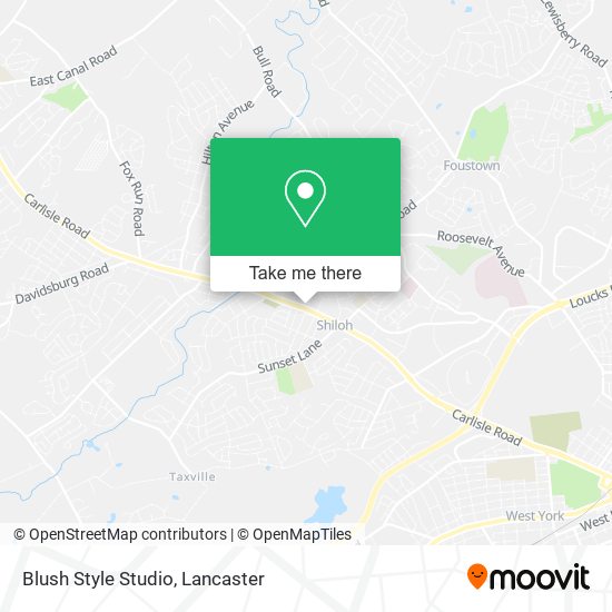 Blush Style Studio map
