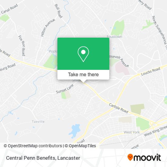 Mapa de Central Penn Benefits