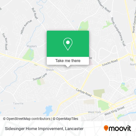 Sidesinger Home Improvement map