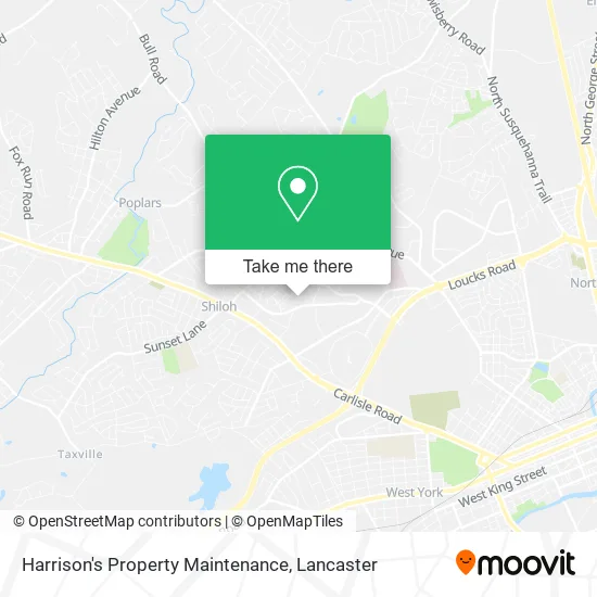 Harrison's Property Maintenance map