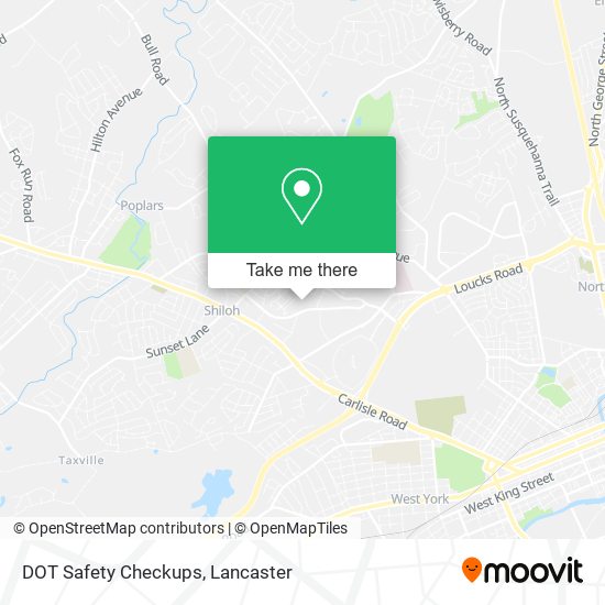 Mapa de DOT Safety Checkups