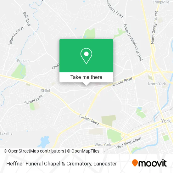 Heffner Funeral Chapel & Crematory map