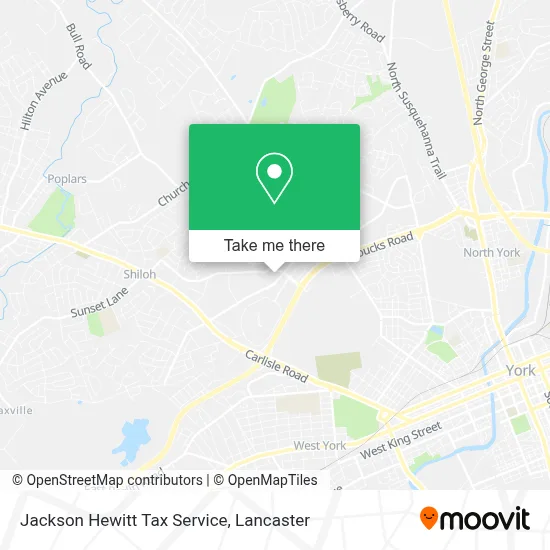 Jackson Hewitt Tax Service map