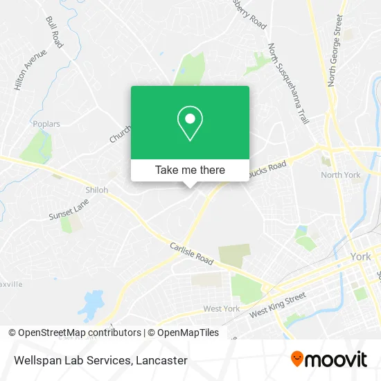 Wellspan Lab Services map