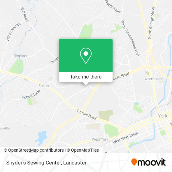 Mapa de Snyder's Sewing Center