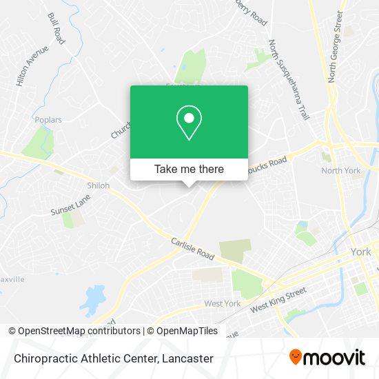 Chiropractic Athletic Center map