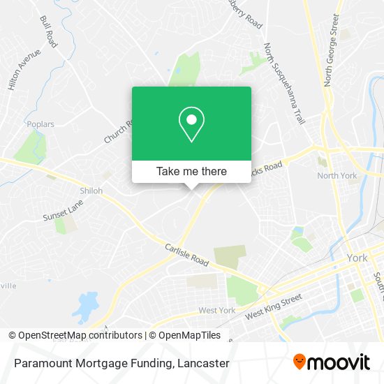 Paramount Mortgage Funding map