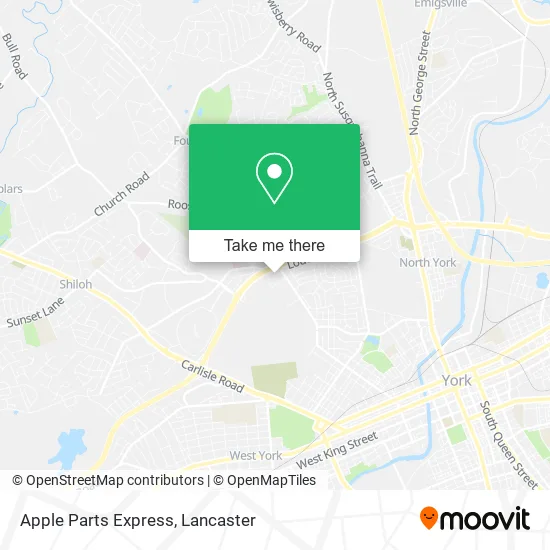 Apple Parts Express map