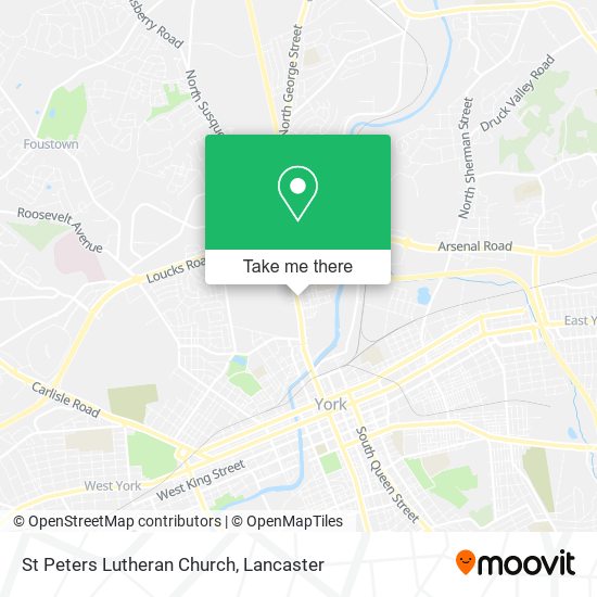 Mapa de St Peters Lutheran Church