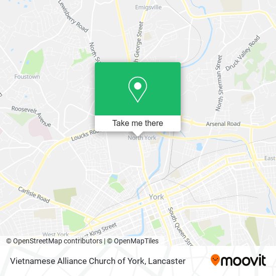 Vietnamese Alliance Church of York map