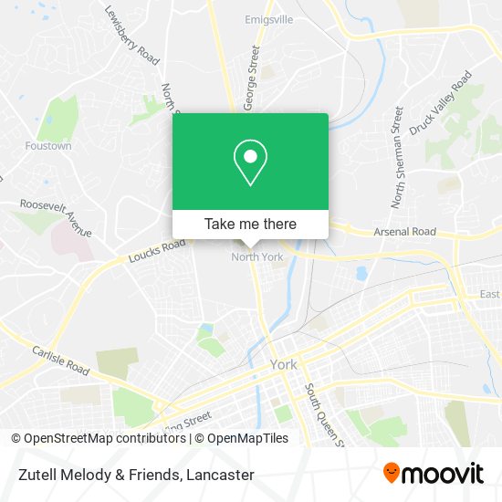 Zutell Melody & Friends map