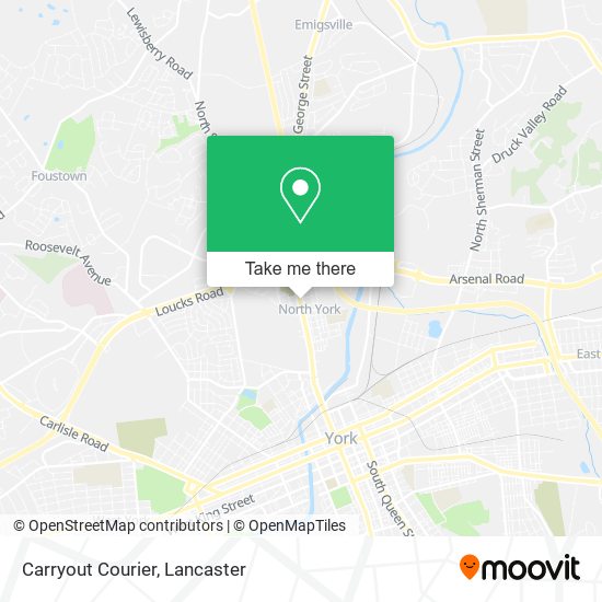 Mapa de Carryout Courier