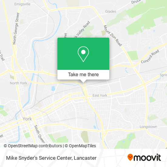 Mike Snyder's Service Center map