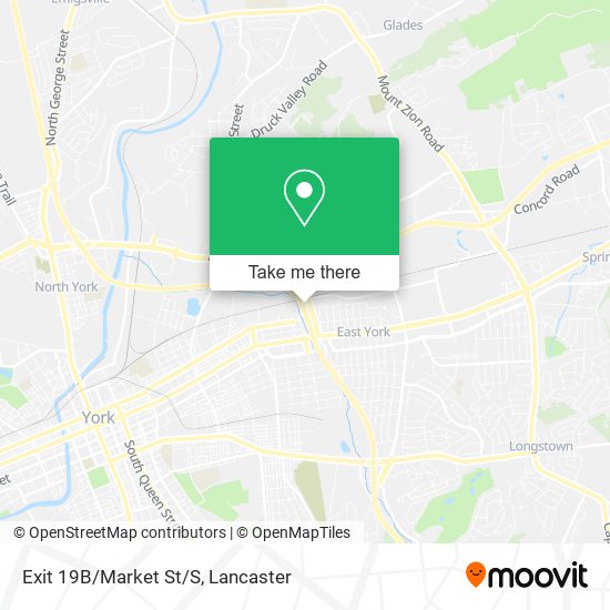 Mapa de Exit 19B/Market St/S