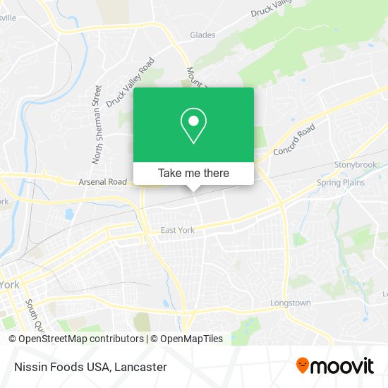 Nissin Foods USA map