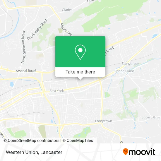 Western Union map