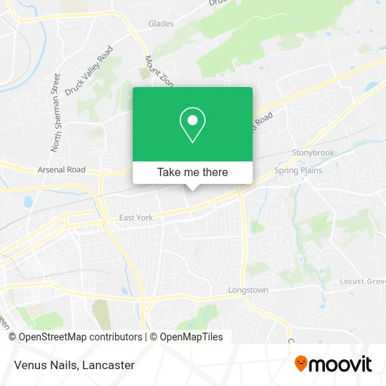 Venus Nails map