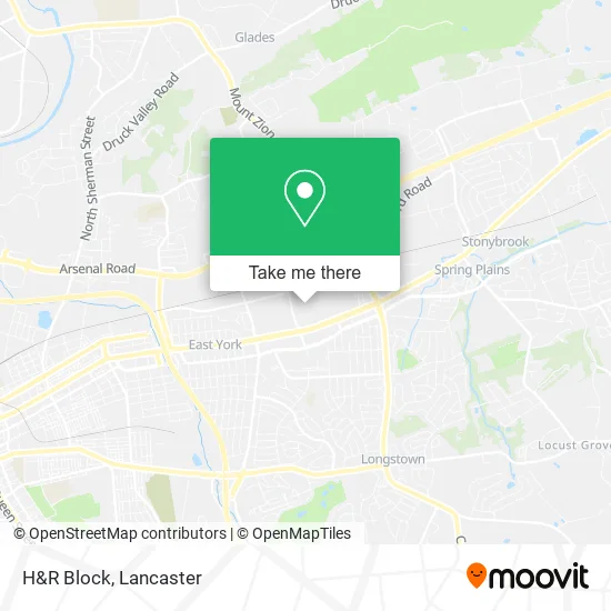 H&R Block map