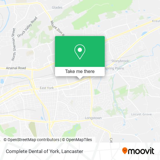 Mapa de Complete Dental of York