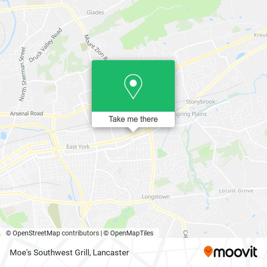 Moe's Southwest Grill map