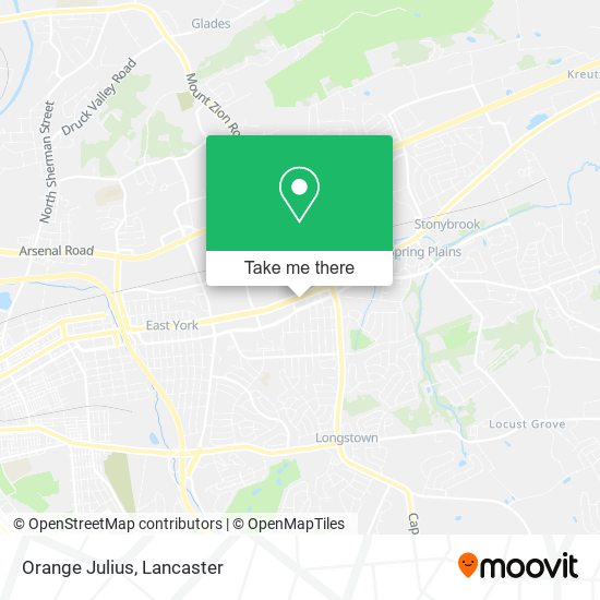 Mapa de Orange Julius