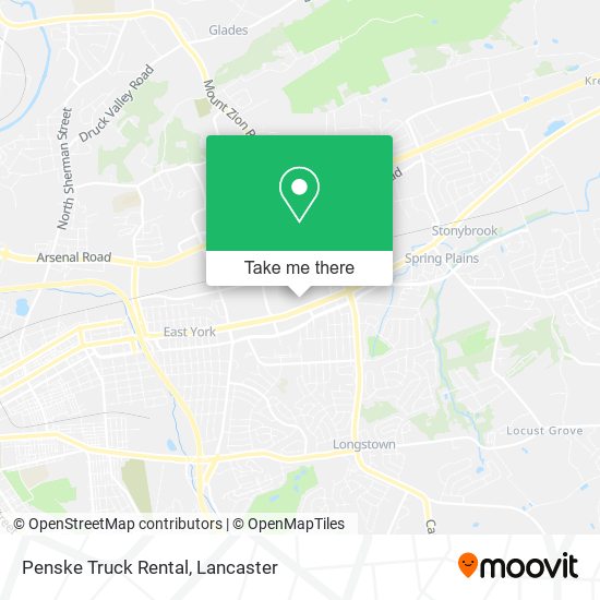 Mapa de Penske Truck Rental
