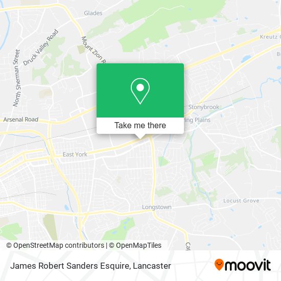 James Robert Sanders Esquire map