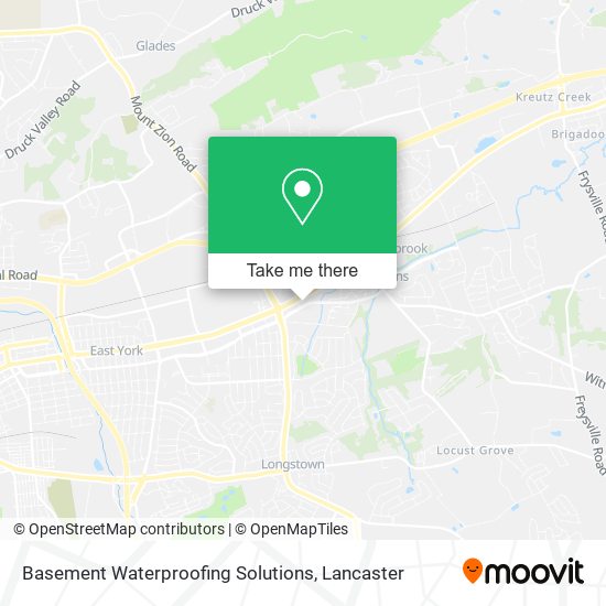 Basement Waterproofing Solutions map