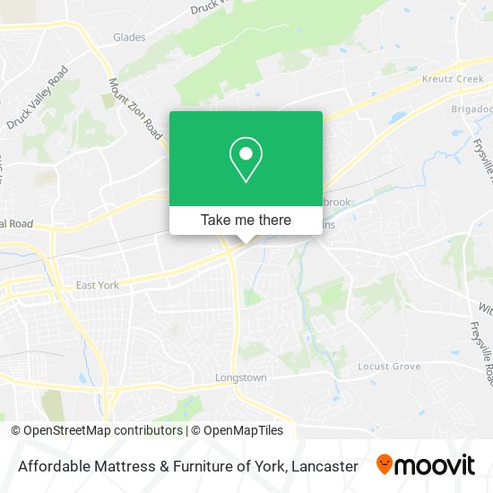 Mapa de Affordable Mattress & Furniture of York