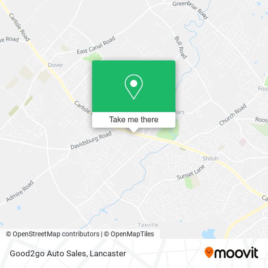 Good2go Auto Sales map