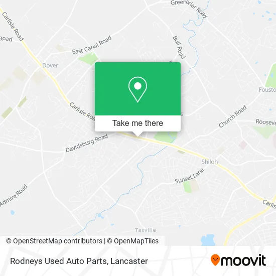 Rodneys Used Auto Parts map